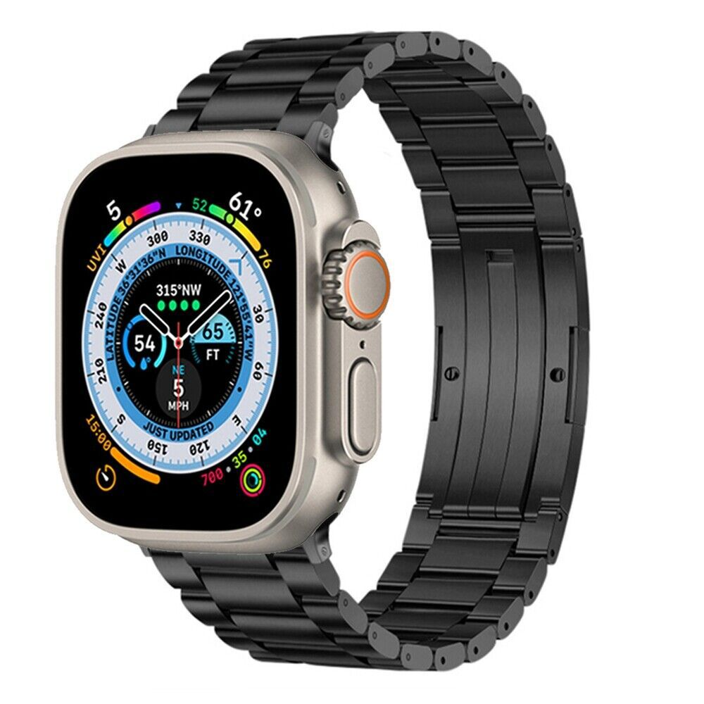 Quorix λουράκι από τιτάνιο για Apple Watch — 65 g, μαγνητικό κούμπωμα, ρυθμιζόμενη εφαρμογή - Desfino