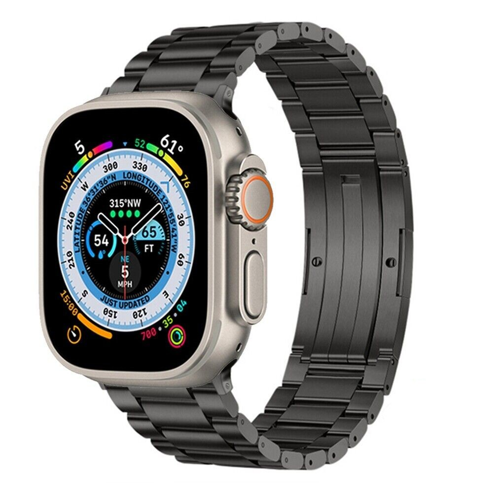 Quorix λουράκι από τιτάνιο για Apple Watch — 65 g, μαγνητικό κούμπωμα, ρυθμιζόμενη εφαρμογή - Desfino