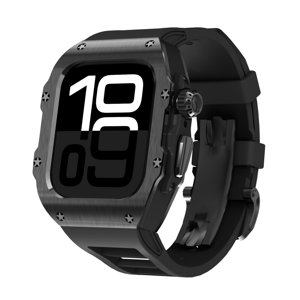 LumaGuard Fluorelastomer-Armband für die Apple Watch — galvanisiert - Desfino