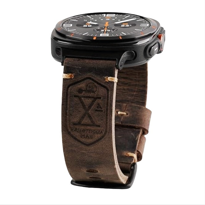 Bracelet vintage en cuir NovaLustre pour Samsung Watch Ultra - Desfino