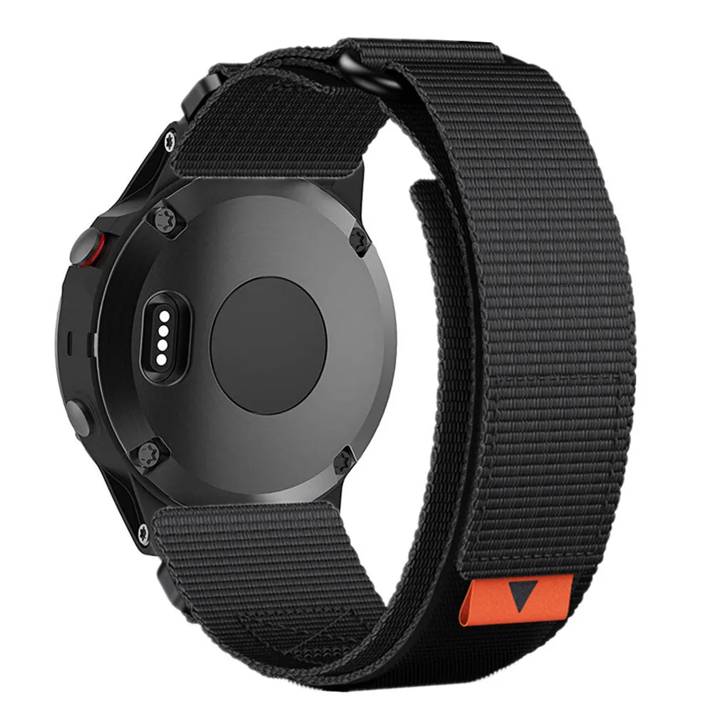 RidgeLinen joustava nailonranneke — Garmin Tactix- ja Fenix 8/7/7X/6/6X -malleille, 160–230 mm - Desfino