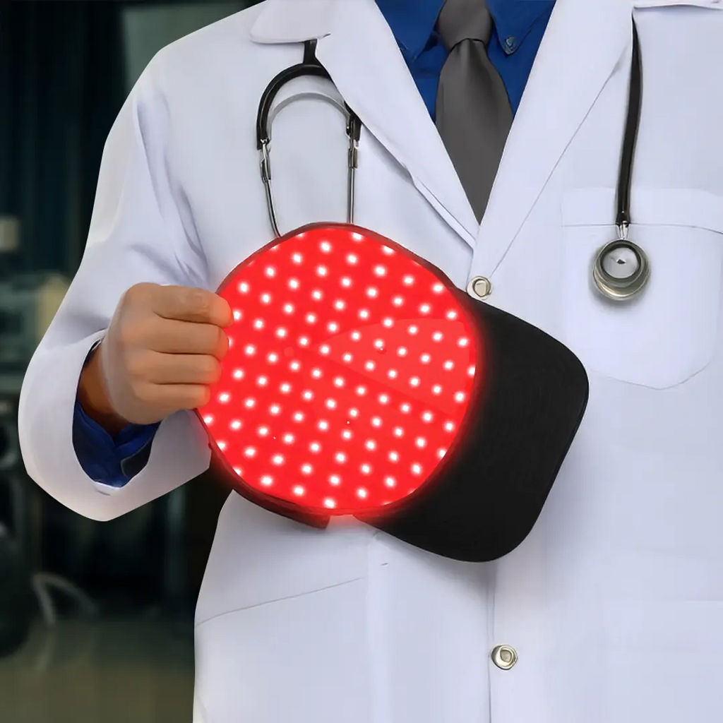 Unexo tragbare Haarwuchs-Kappe - Gerät für Rotlichttherapie mit niedriger Intensität - Desfino