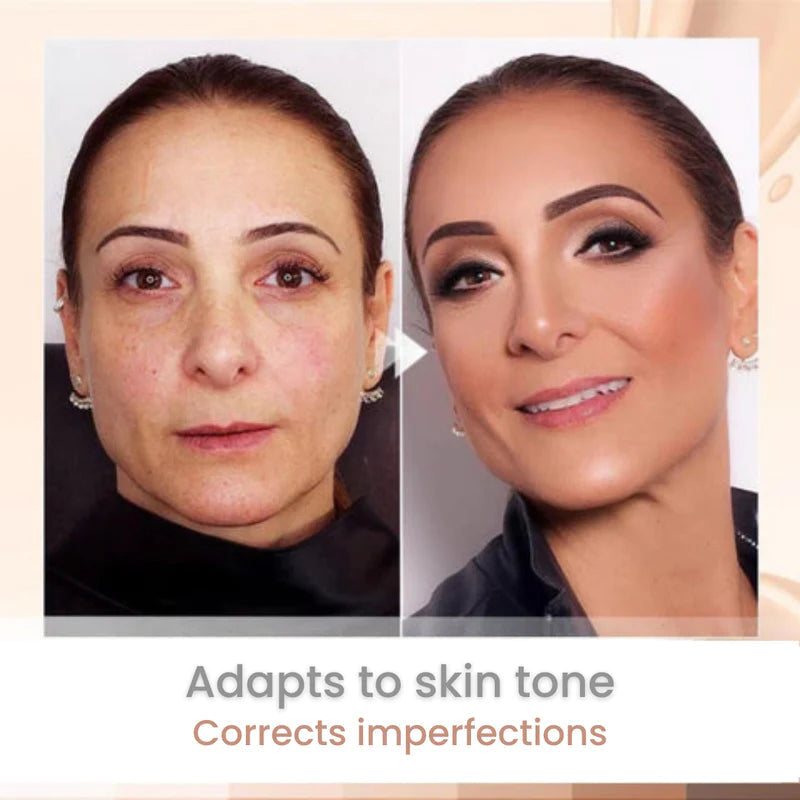 Base de maquillaje y corrector antiarrugas para piel madura — Cobertura media - Desfino