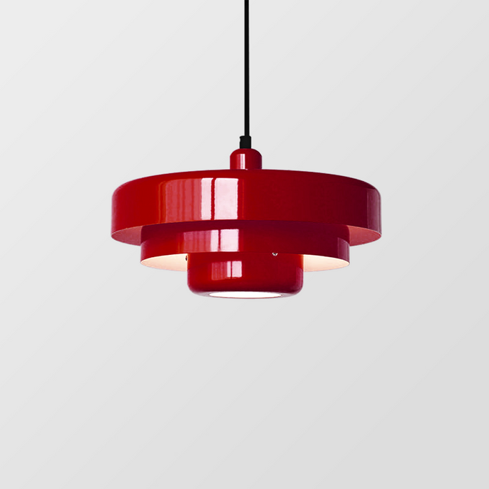 Justerbar Bauhaus LED-pendellampa — svart, guld och grön | Desfino