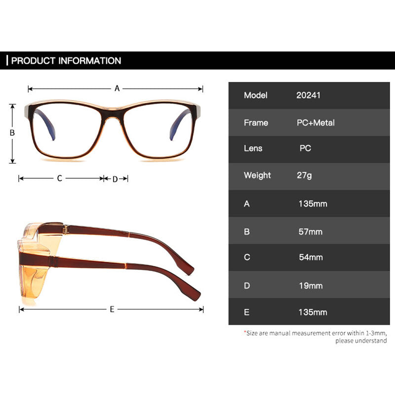 Gafas cortavientos con protección contra la luz azul — Lentes antivaho - Desfino