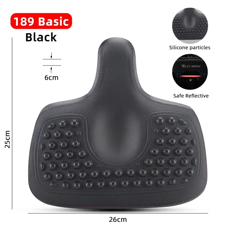 Široké ergonomické sedlo SummitRide pro horská a městská kola - Desfino
