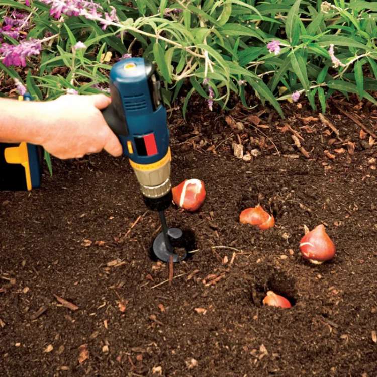 Mèche de tarière de jardin TerraPro de 3 pouces pour bulbes — Usage intensif - Desfino