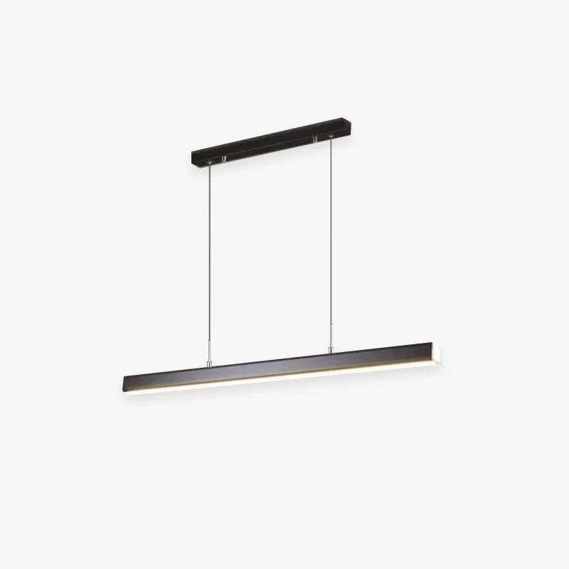 Lampă LED liniară Nexis — metal negru/maro, abajur acrilic reglabil - Desfino