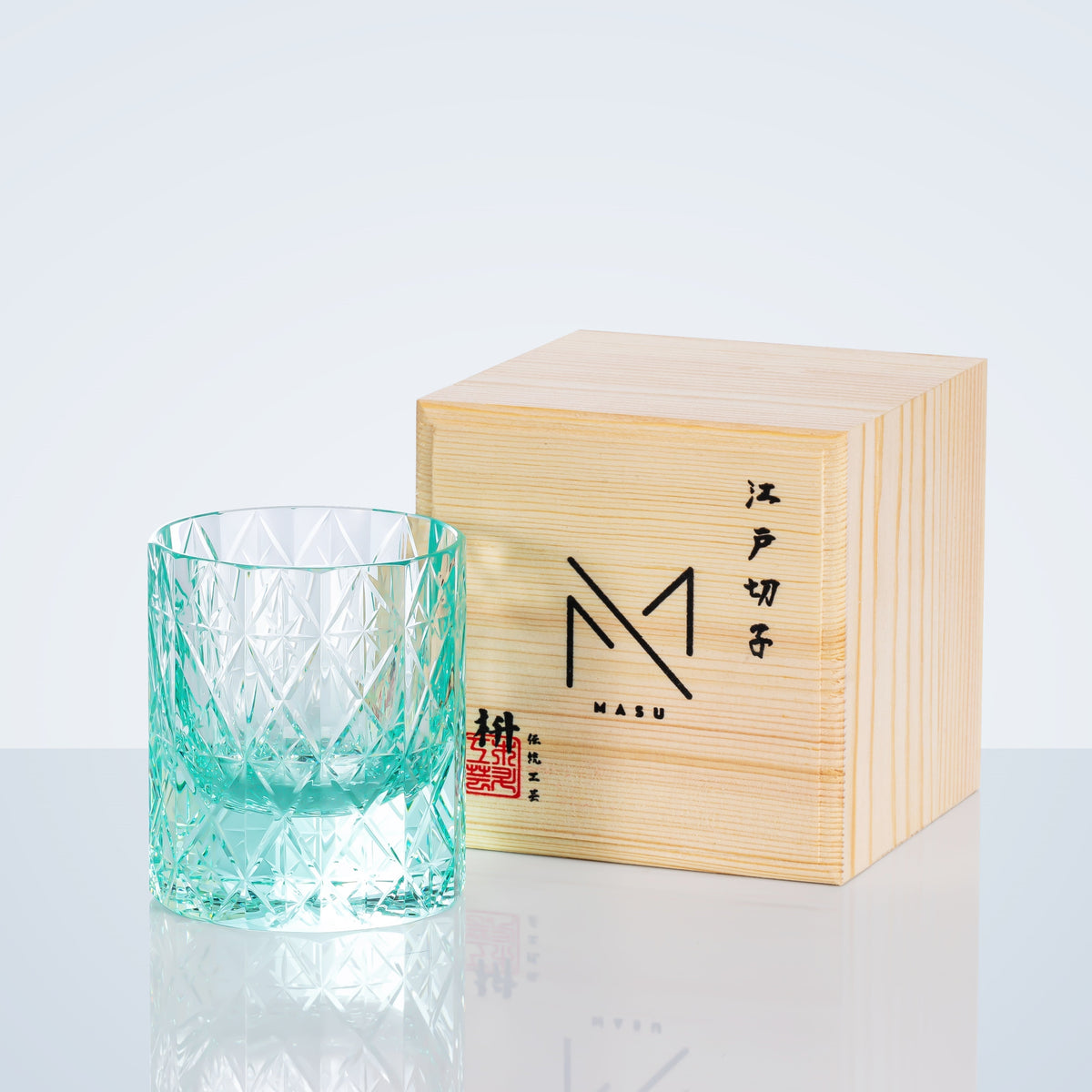 Hoshira Handcrafted Whisky Glass — Celestial Design, Wooden Box