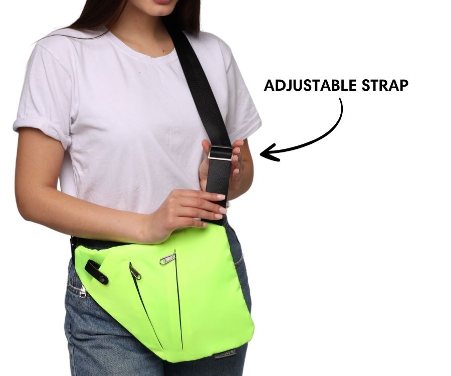 Slim Anti-Theft Travel Bag — Front Carry, Hidden Zippers, Storage - Desfino