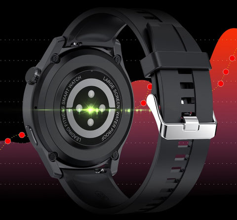 LumaPulse Pro-smartklocka — vattentät, EKG, SpO2 och Bluetooth-samtal - Desfino