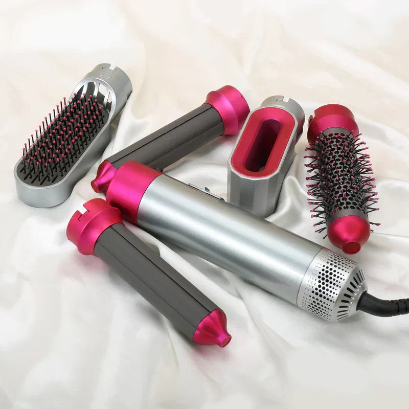 Lunera 5-in-1 Hair Styler — Coanda Auto Curler, Dryer & Flat Brush | Desfino