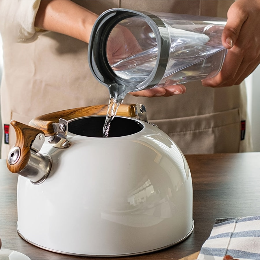 AuricKettle visslande vattenkokare på 3L — ergonomiskt trähandtag | Desfino