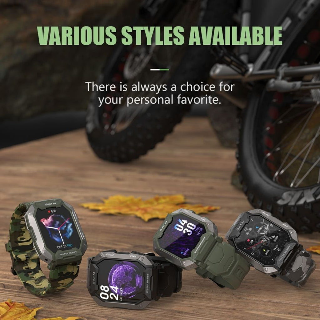 Smartwatch militar tático Aegis — Bateria de longa duração - Desfino