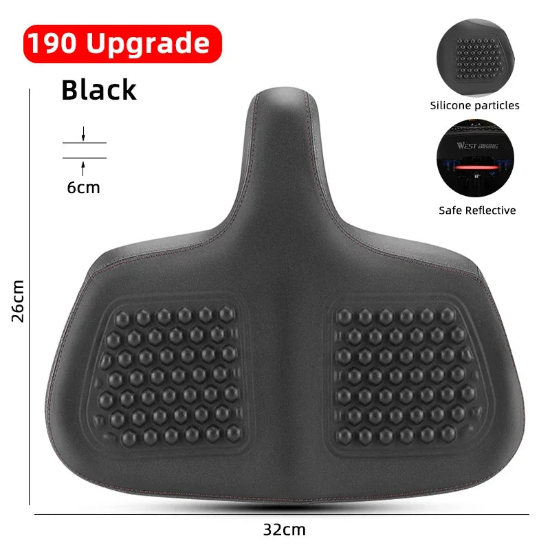 Široké ergonomické sedlo SummitRide pro horská a městská kola - Desfino