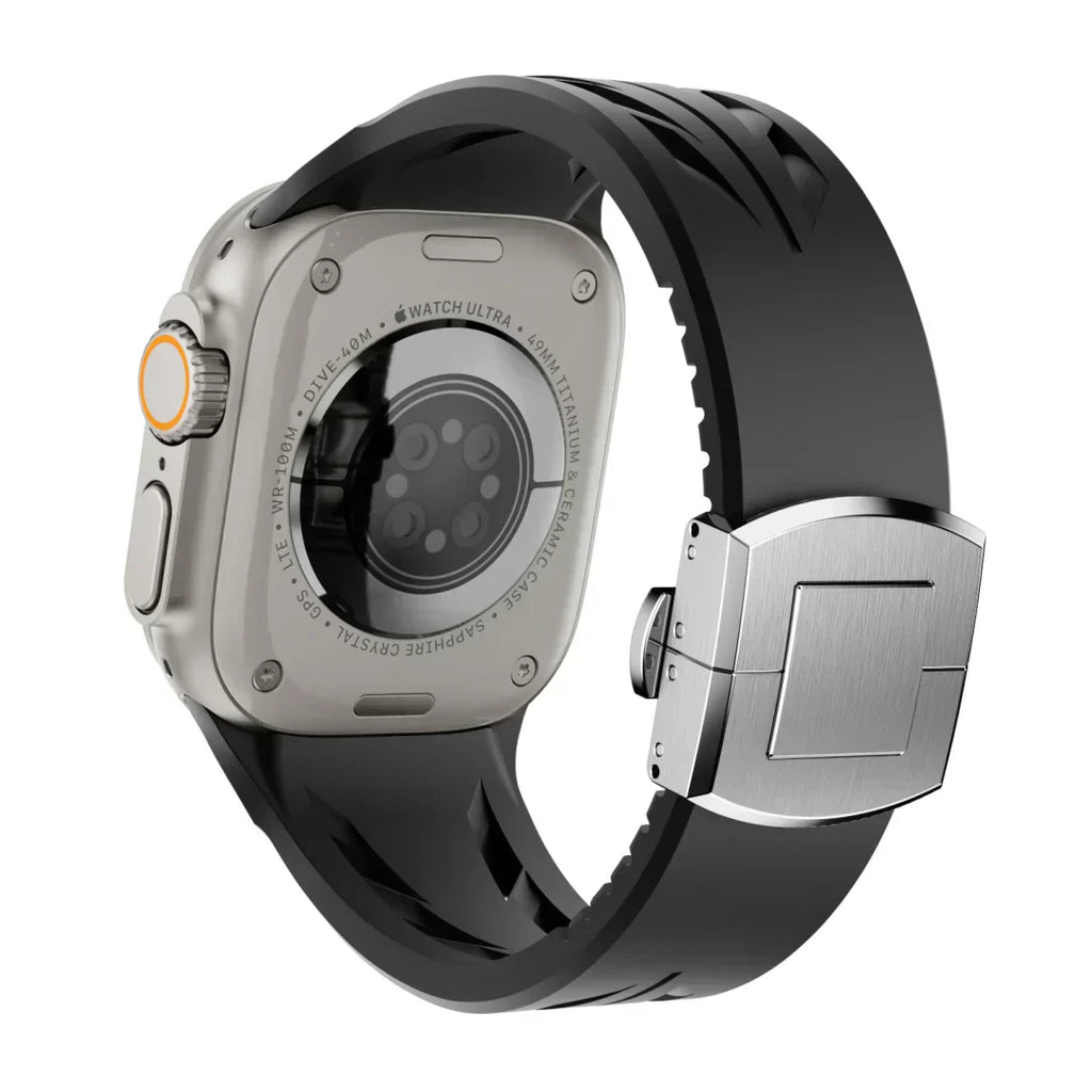 Αθλητικό λουράκι Apple Watch από καουτσούκ FKM Liora — Διαπνέον, πεταλούδα-κούμπωμα - Desfino