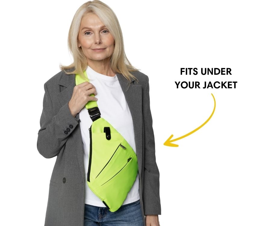 Slim Anti-Theft Travel Bag — Front Carry, Hidden Zippers, Storage - Desfino