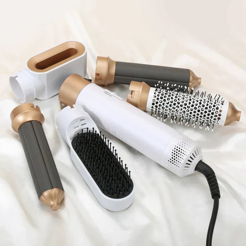 Lunera 5-in-1 Hair Styler — Coanda Auto Curler, Dryer & Flat Brush | Desfino