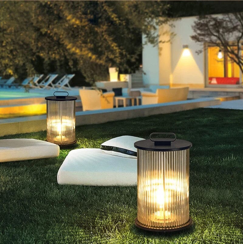 Marinell vanntett hagelanterne — Varmt LED-lys - Desfino