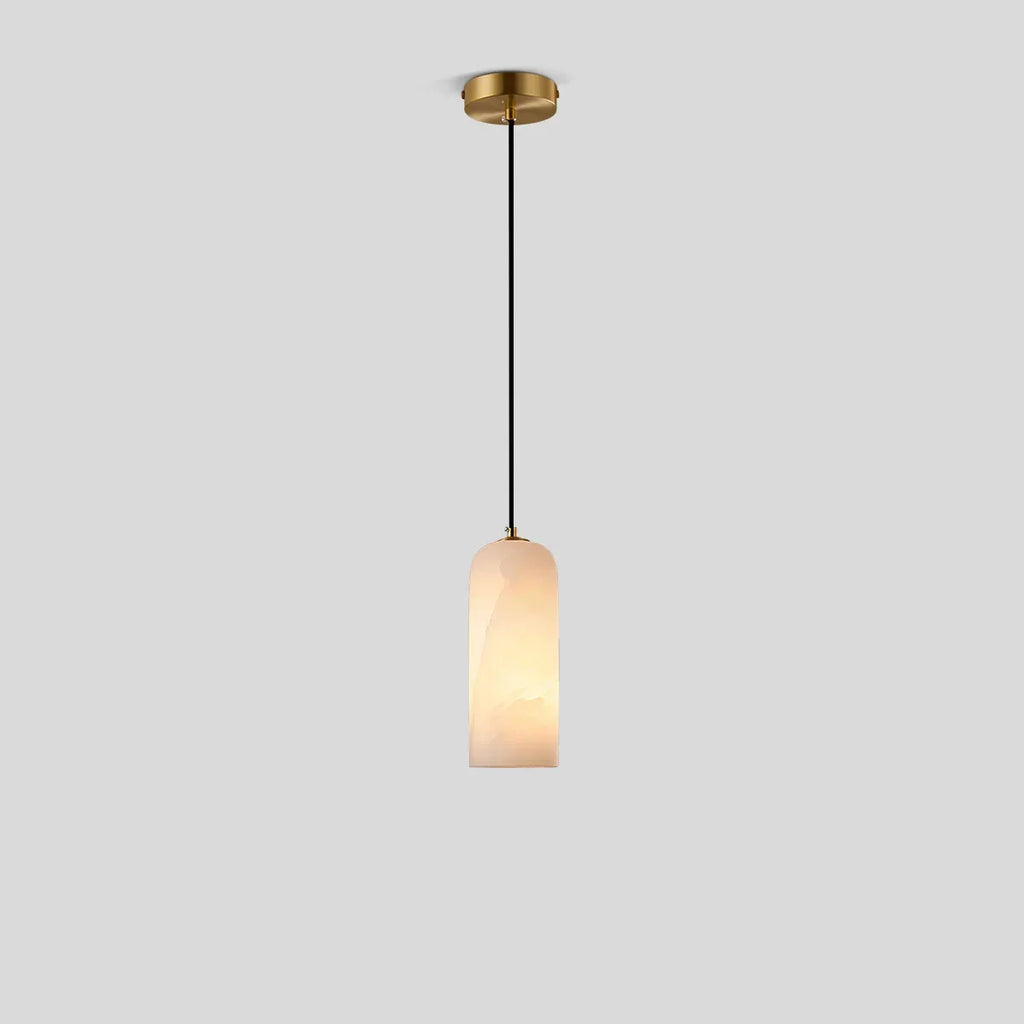 Modern All Copper Spanish Alabaster Pendant Light | Desfino