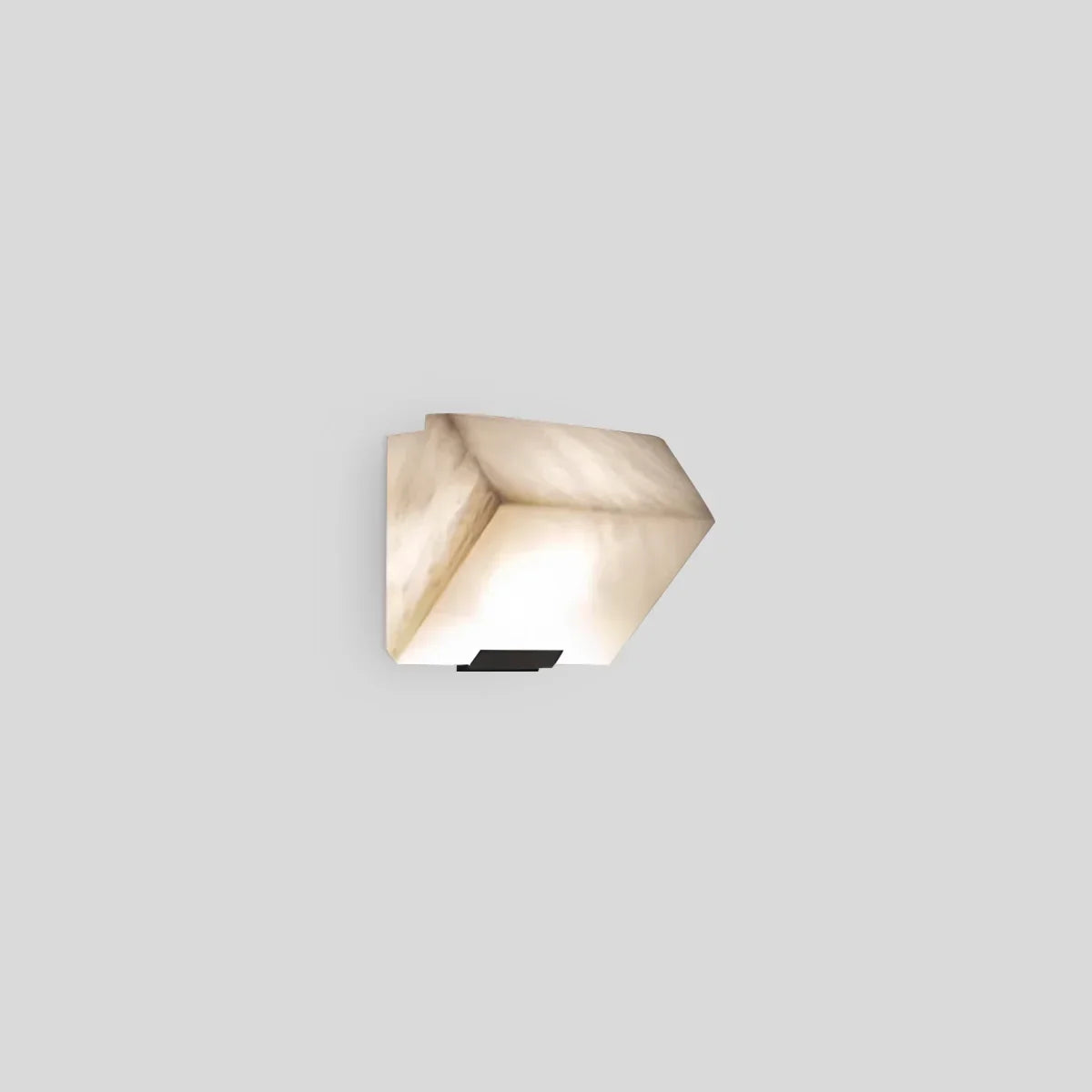 Spanische Alabaster-Wandleuchte mit drei abgeschrägten Blöcken | Desfino