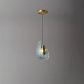 Peacock Blue Art Glass Chandelier for Dining Room | Desfino