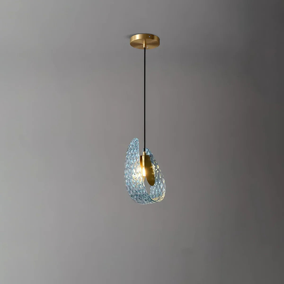 Peacock Blue Art Glass Chandelier for Dining Room | Desfino
