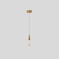 Drop Crystal Chrome Pendant Light for Bedroom | Desfino