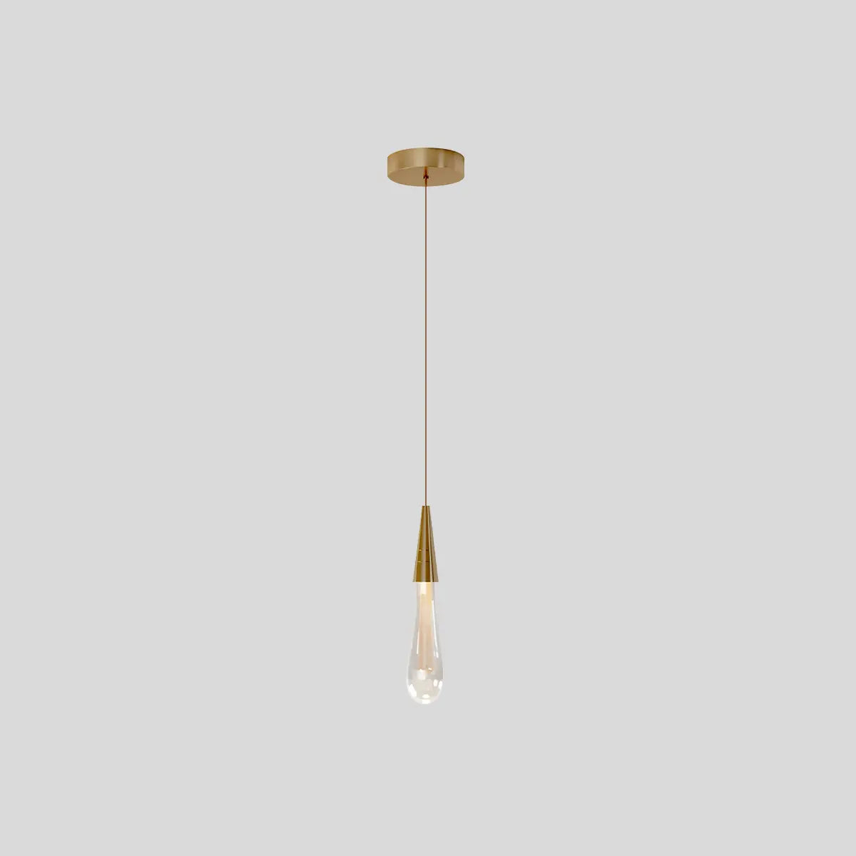 Drop Crystal Chrome Pendant Light for Bedroom | Desfino