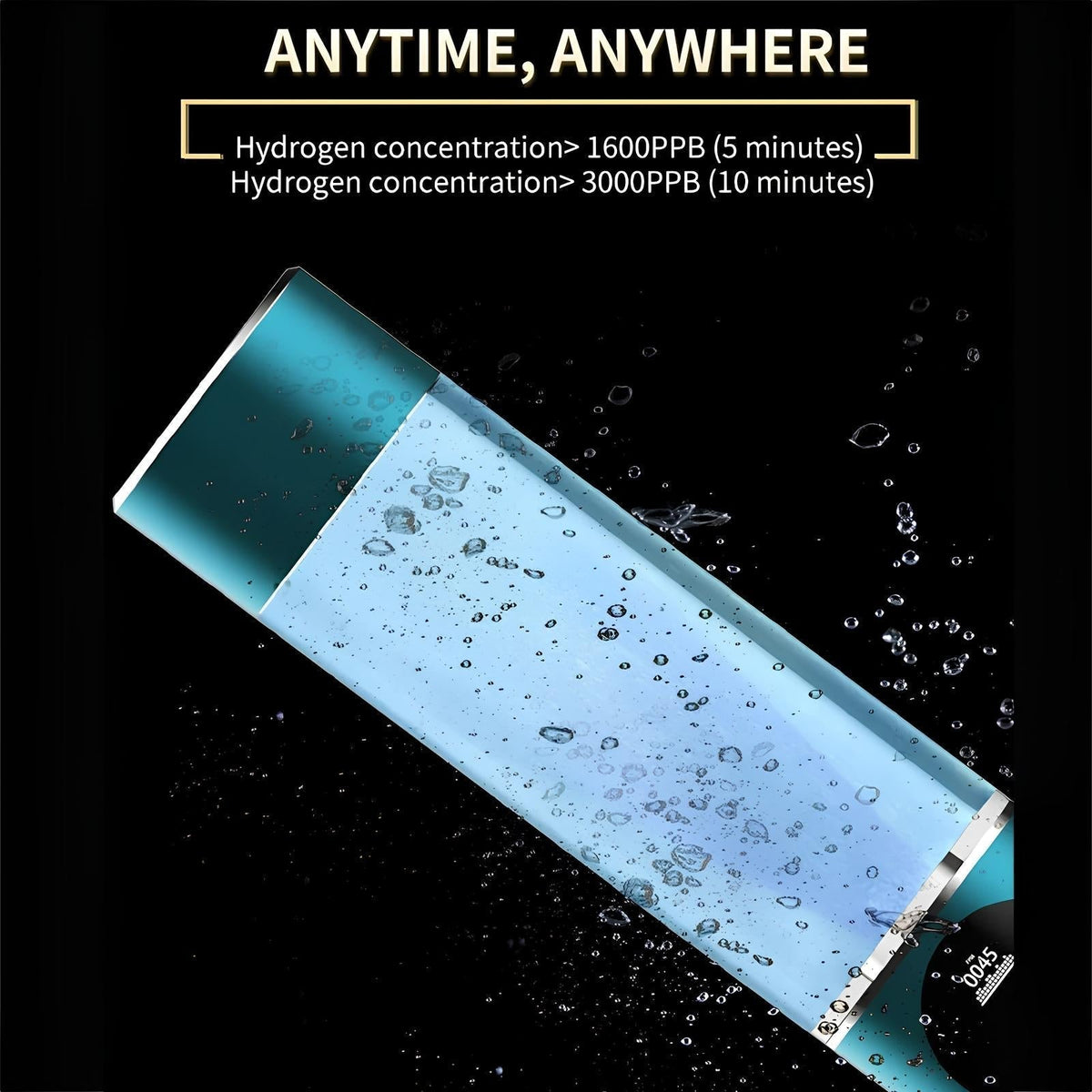 Borraccia ionizzatrice d’acqua all’idrogeno NovaHydro Elite 5000ppb — SPE PEM - Desfino