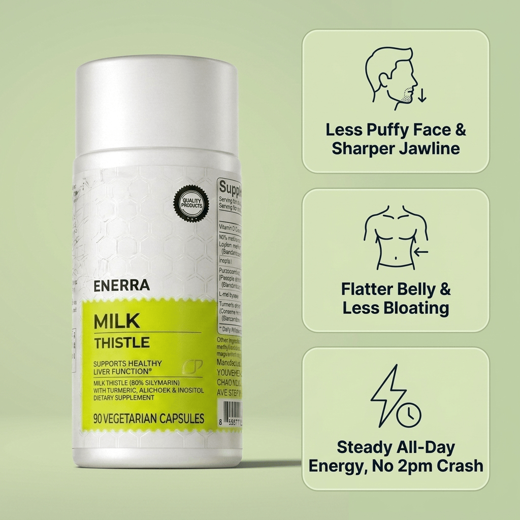 80% Silymarin Milk Thistle Capsules — Turmeric and Vitamin C Blend