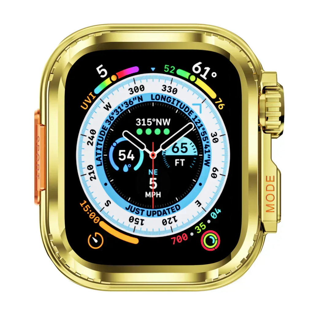מגן קשיח ל־Apple Watch מבית AeroGuard — סגסוגת אלומיניום מלאה