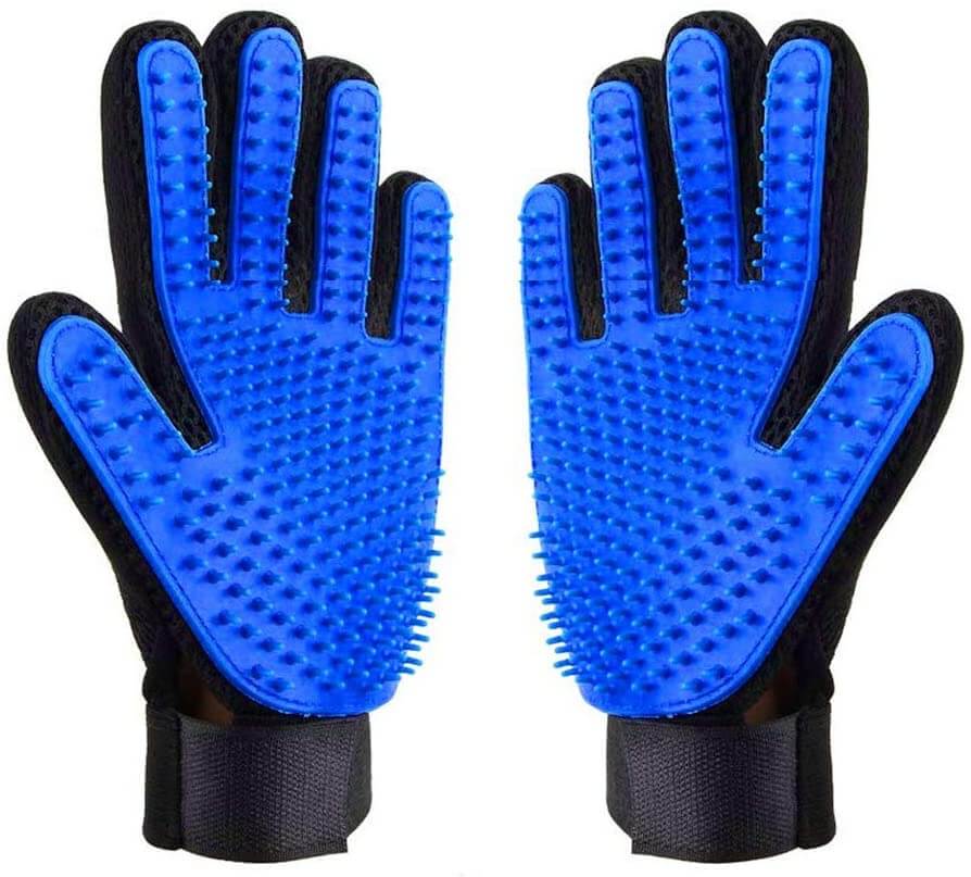PawsEase ふわふわグローブブラシ - 優しいペットグルーミング用品 - Desfino