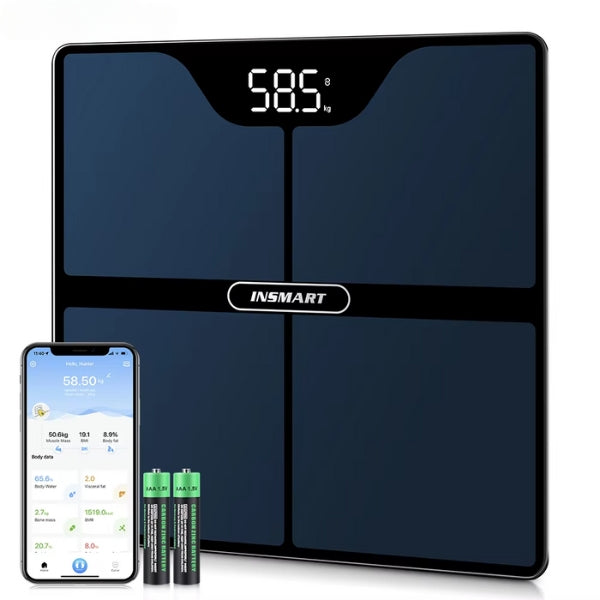 Pèse-personne connecté Nuvia Pro - 16 mesures, suivi via application - Desfino