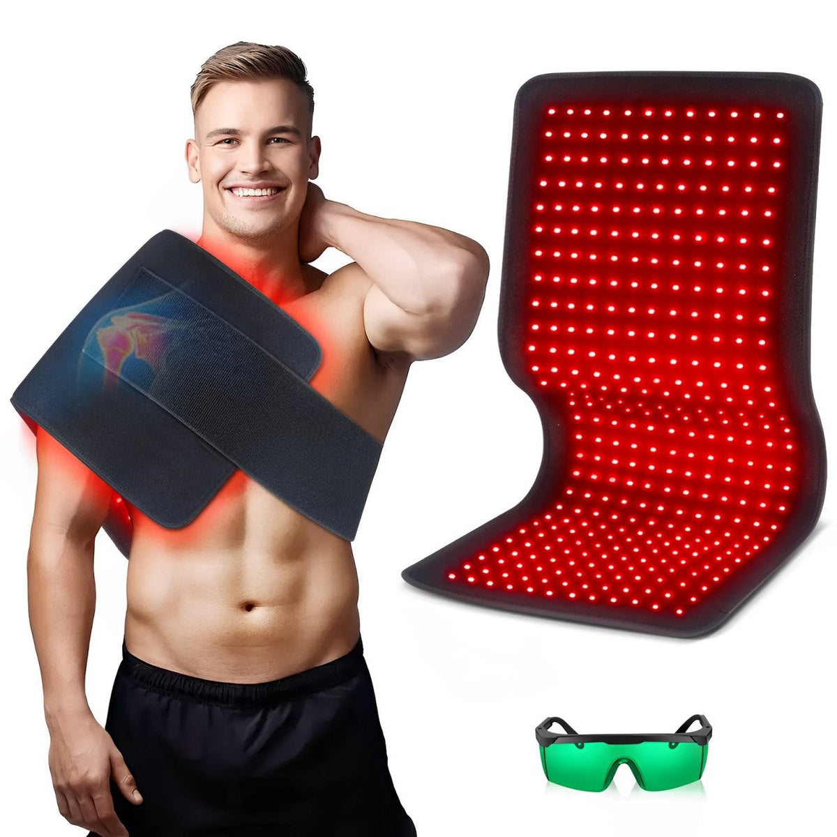 LumaFlex Pro Red Light Therapy Wrap Kit — Large Pad - Desfino