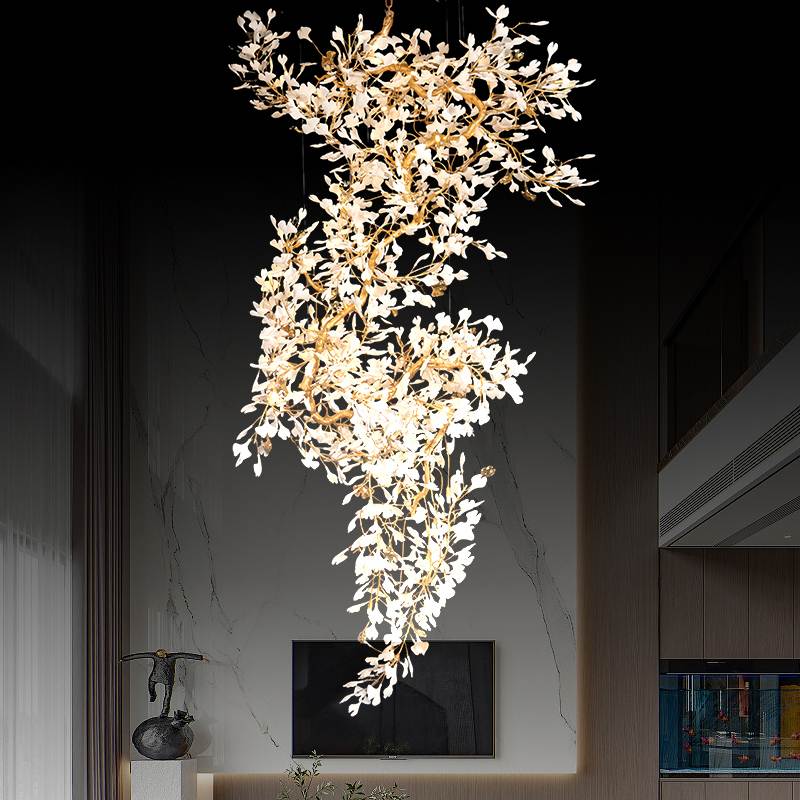 Großer Ginkgo-Blatt-Kronleuchter | Desfino