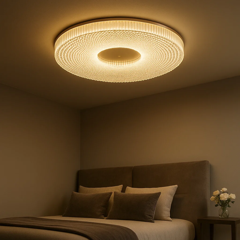 Lampada da soffitto LED slim Luminia — Finitura in metallo e acrilico - Desfino