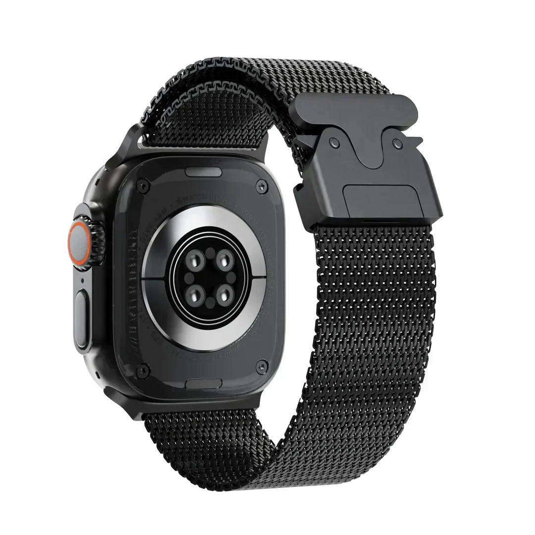 Curea tip buclă milaneză din titan ApexWeave pentru Apple Watch — plasă - Desfino