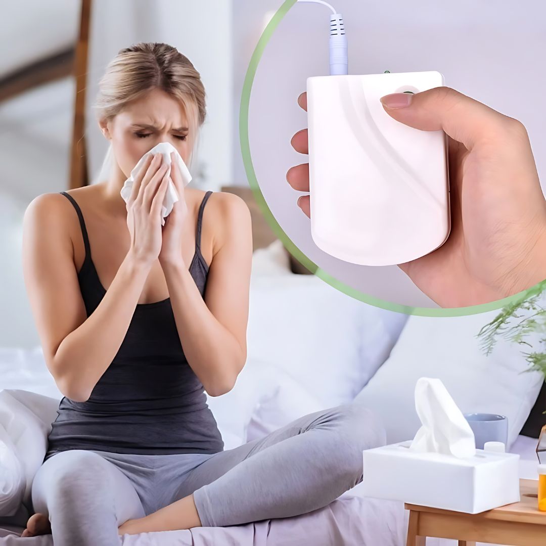 Dispositivo nasal infravermelho NasoGlow para rinite, congestão e corrimento nasal - Desfino