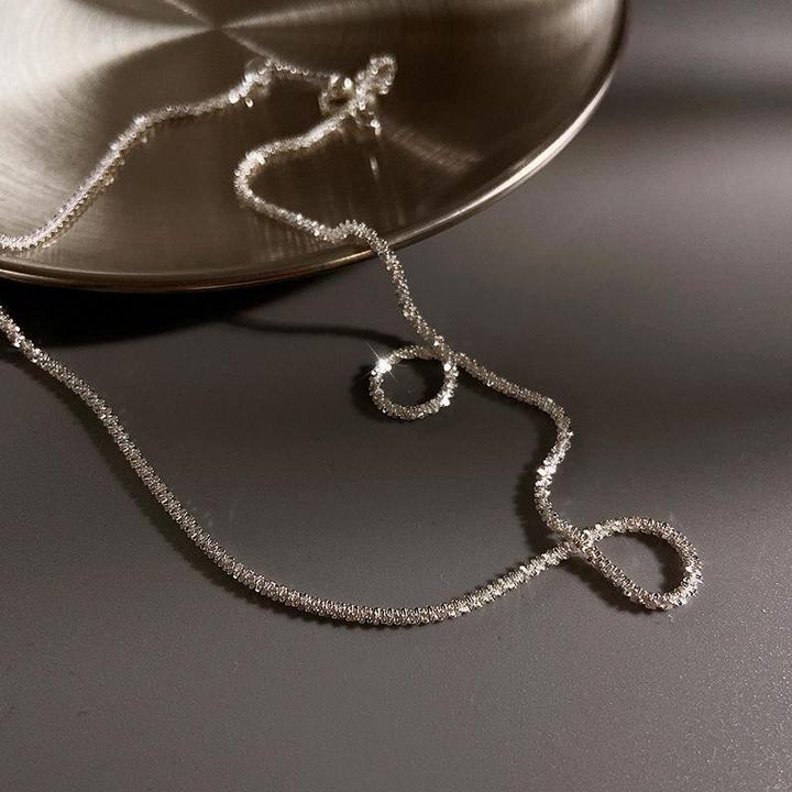 Lunara Silbernes Sternenlicht-Halsketten-Set — Zweiteiliges Sterlingsilber - Desfino