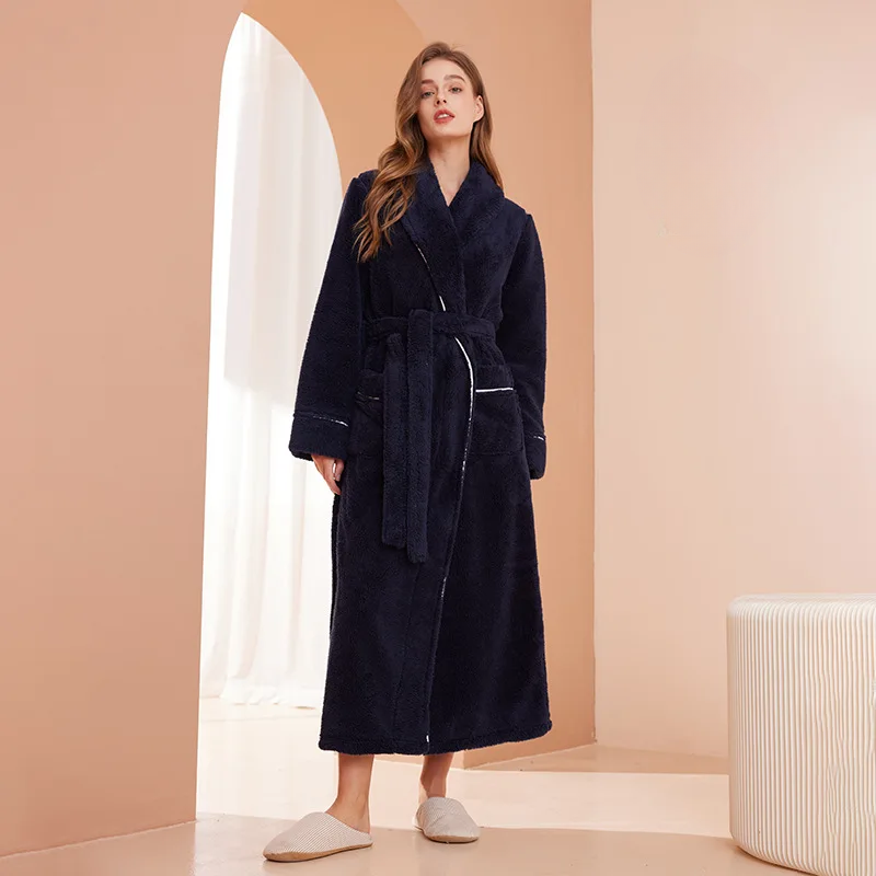 Robe de inverno CozyFlannel — Flanela macia, com cinto e gola de abas - Desfino