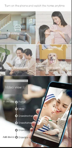 NovaGuard EchoCam 1080P WiFi-sikkerhetskamera — fjernvisning, nattsyn - Desfino