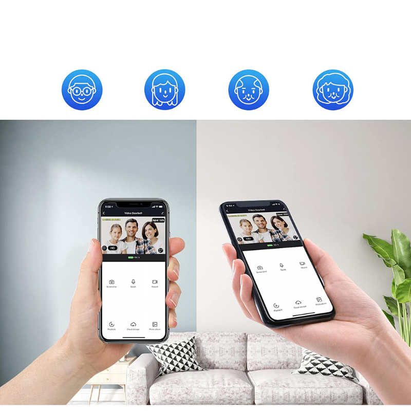 NovaGuard 1080P Wireless Video Doorbell with PIR Motion Sensor - Desfino