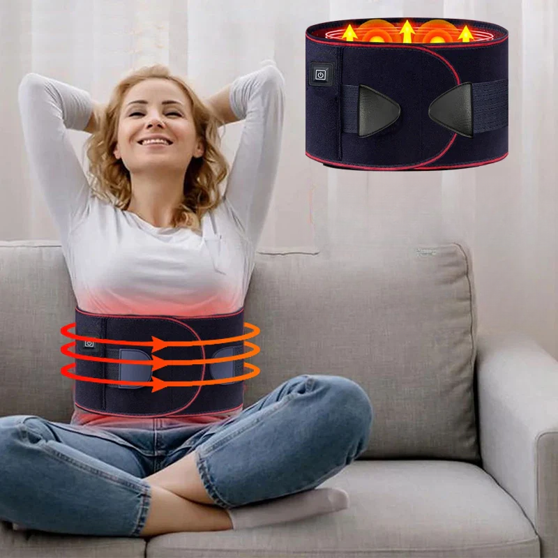 NovaHeat Adjustable Heated Back Belt for Lower Back Relief | Desfino