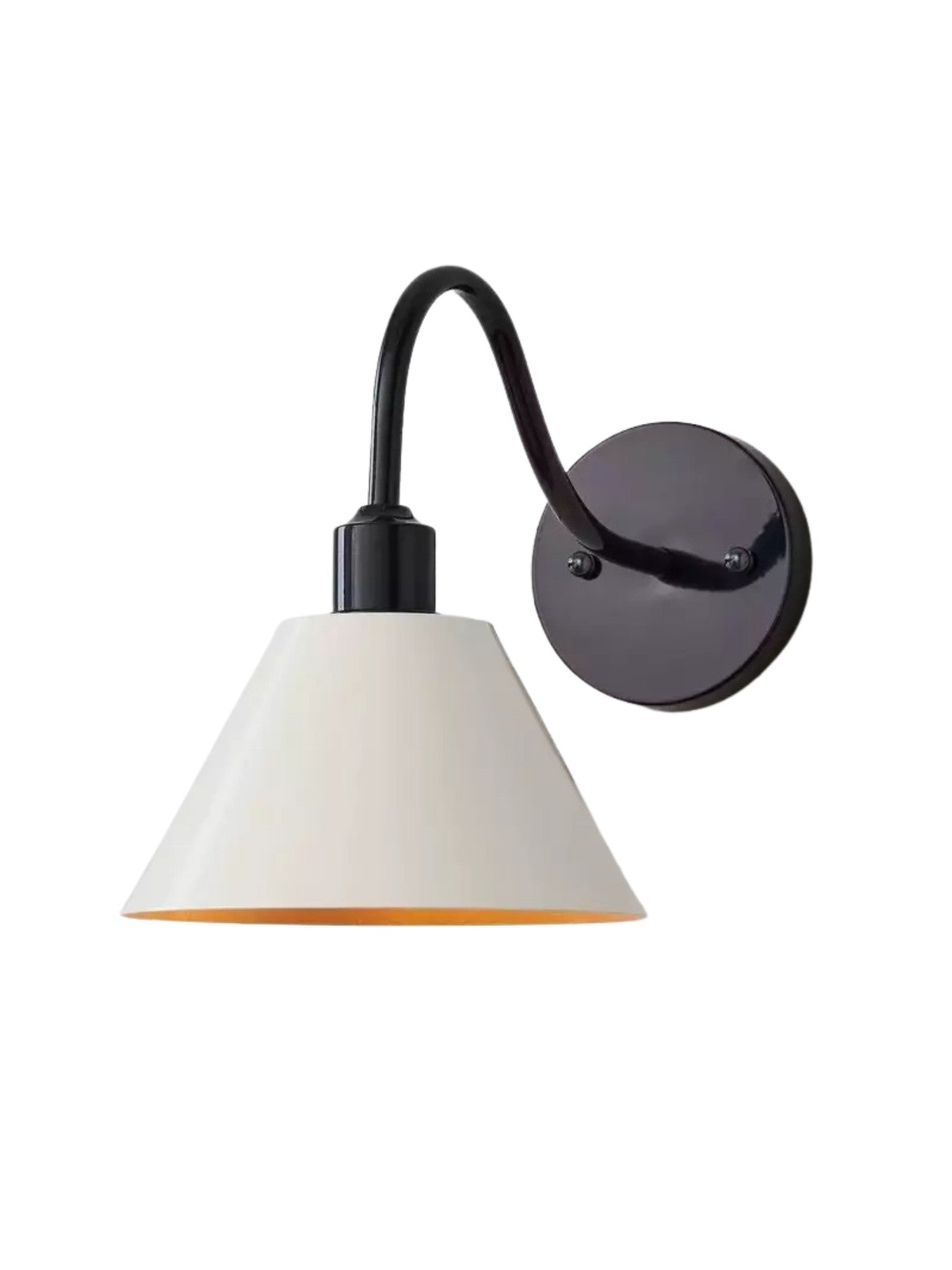 Modern Industrial Tapered Sconce — Clean Metal Wall Light