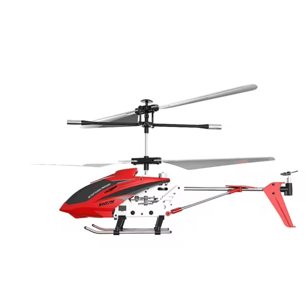 NovaPulse 3.5CH RC-helikopter — metallramme, gyrostabilisering, karmosinrød - Desfino