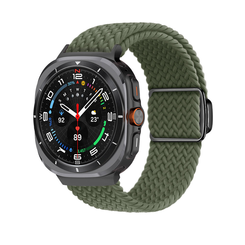Bracelete de nylon entrançado Arivra — Fivela magnética para Galaxy Watch Ultra - Desfino