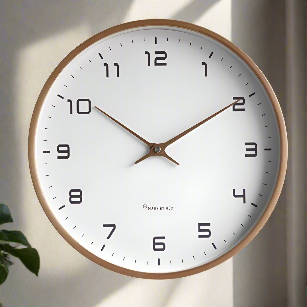 Orologio da parete scandinavo minimalista Skovren da 30 cm — Design essenziale - Desfino