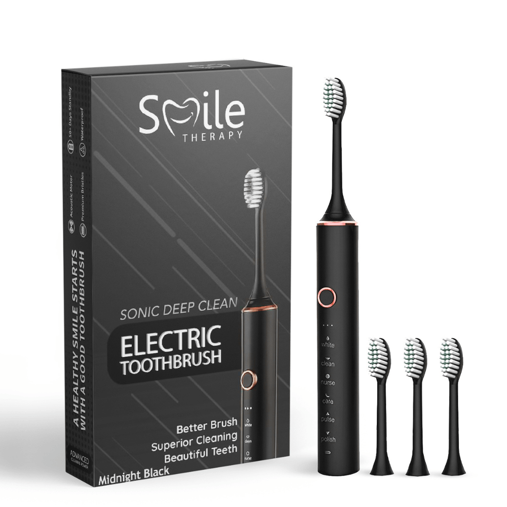 Escova de Dentes Elétrica Sónica 6-em-1 — 6 Modos, Intensidade Ajustável - Desfino
