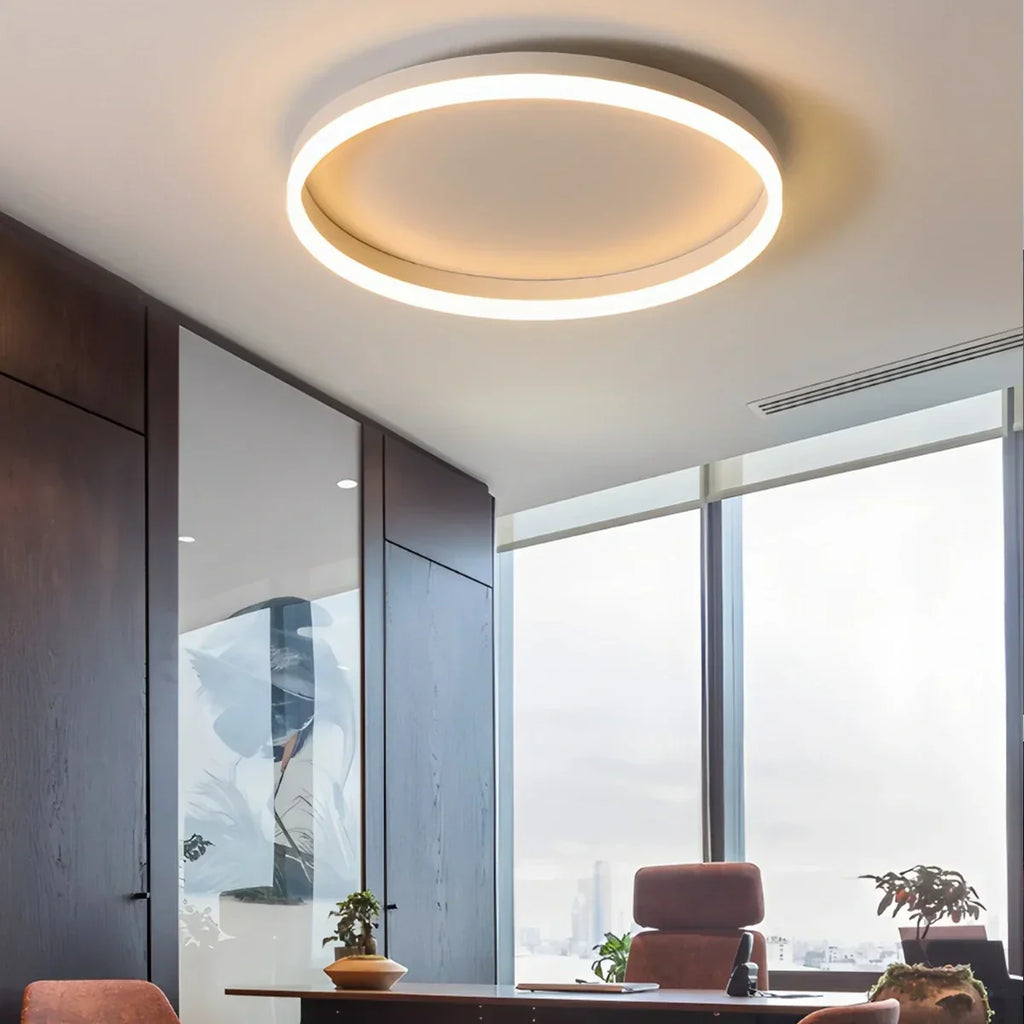 Nordic Circular LED Ceiling Lamp for Bedroom | Desfino